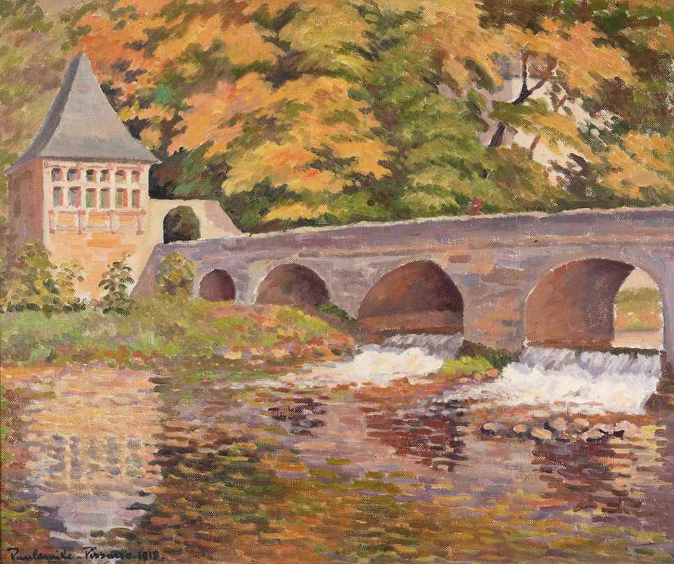 Le vieux pont, Brantôme, Dordogne - Paulémile Pissarro (1884 - 1972)